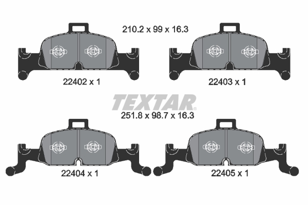 TEXTAR Első fékbetét 2240201_TEXTAR