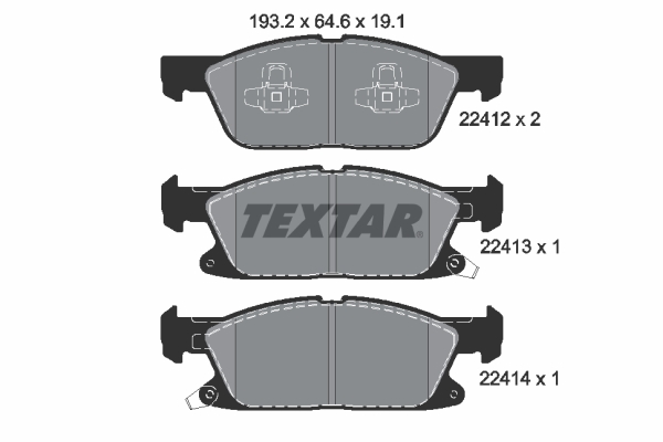 TEXTAR Első fékbetét 2241201_TEXTAR