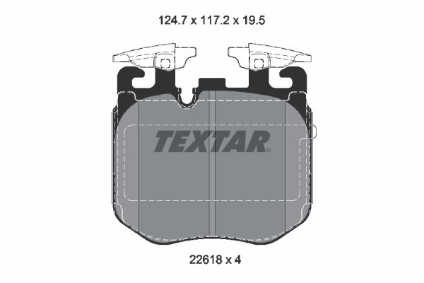 TEXTAR Első fékbetét 2261801_TEXTAR