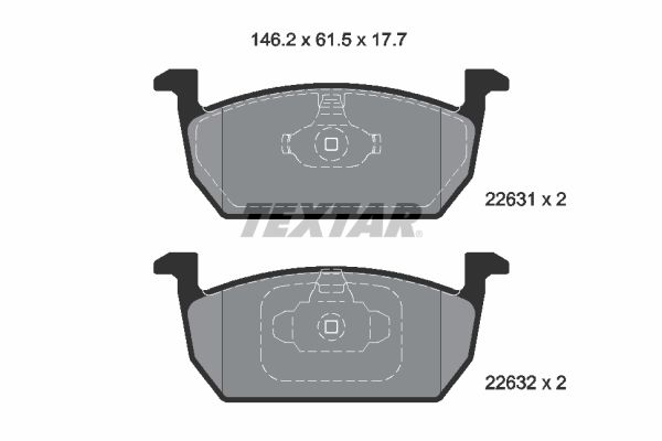 TEXTAR Első fékbetét 2263101_TEXTAR