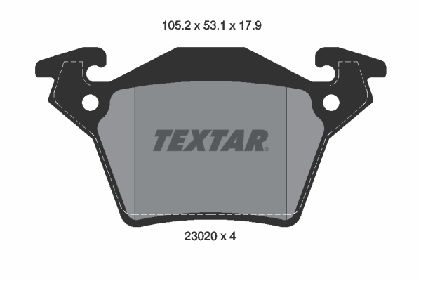 TEXTAR Hátsó fékbetét 2302001_TEXTAR