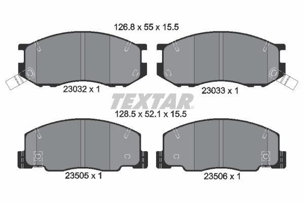 TEXTAR Első fékbetét 2303201_TEXTAR