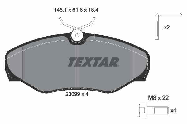 TEXTAR Első fékbetét 2309902_TEXTAR