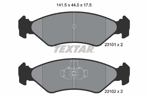 TEXTAR Első fékbetét 2310101_TEXTAR