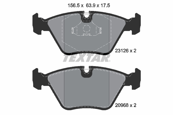 TEXTAR Első fékbetét 2312601_TEXTAR