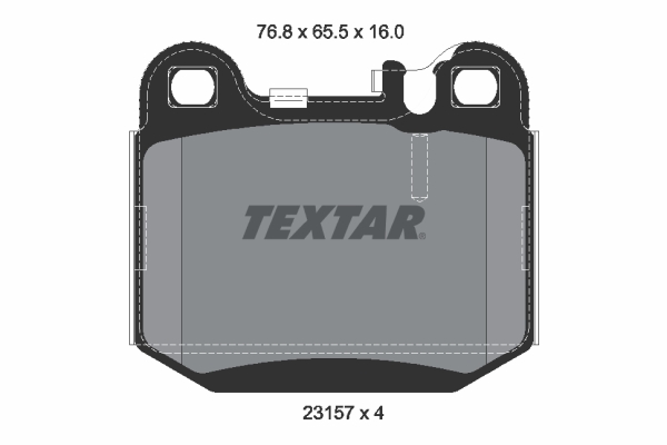 TEXTAR Hátsó fékbetét 2315781_TEXTAR