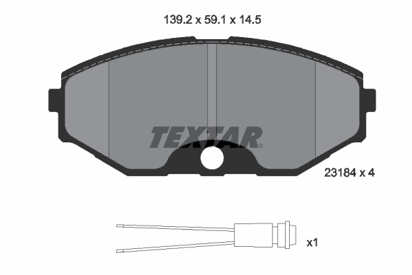 TEXTAR Első fékbetét 2318402_TEXTAR