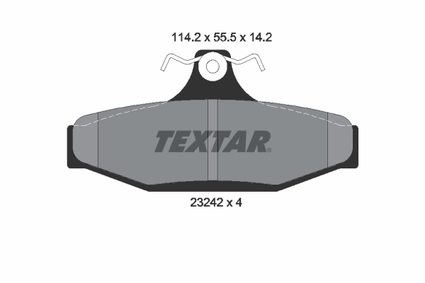 TEXTAR Hátsó fékbetét 2324204_TEXTAR