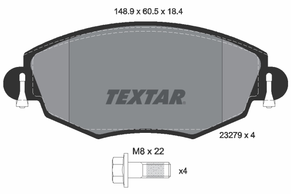 TEXTAR Első fékbetét 2327904_TEXTAR