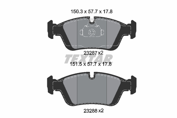 TEXTAR Első fékbetét 2328702_TEXTAR