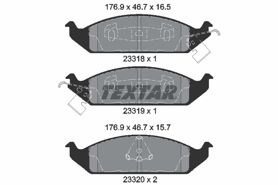 TEXTAR Első fékbetét 2331801_TEXTAR