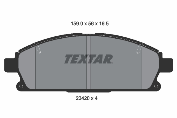 TEXTAR Első fékbetét 2342004_TEXTAR