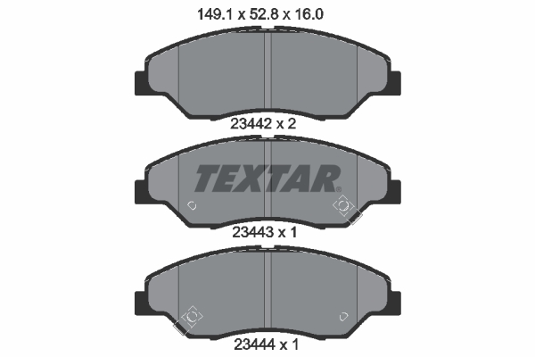 TEXTAR Első fékbetét 2344201_TEXTAR