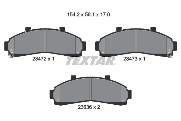 TEXTAR Első fékbetét 2347201_TEXTAR