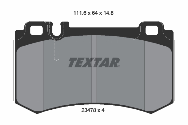 TEXTAR Hátsó fékbetét 2347802_TEXTAR