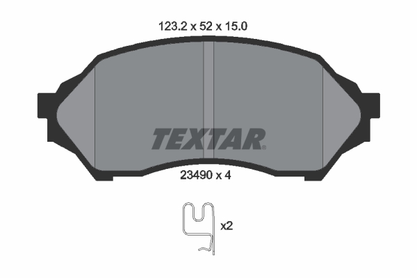 TEXTAR Első fékbetét 2349002_TEXTAR