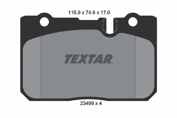 TEXTAR Első fékbetét 2349901_TEXTAR