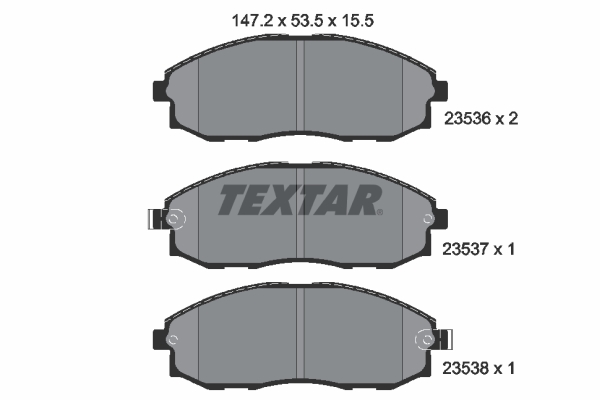 TEXTAR Első fékbetét 2353601_TEXTAR