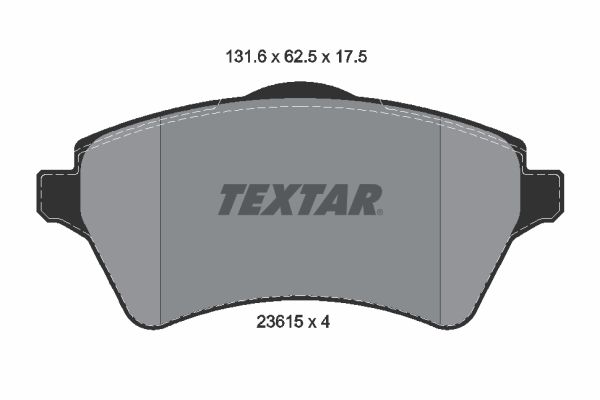 TEXTAR Első fékbetét 2361501_TEXTAR