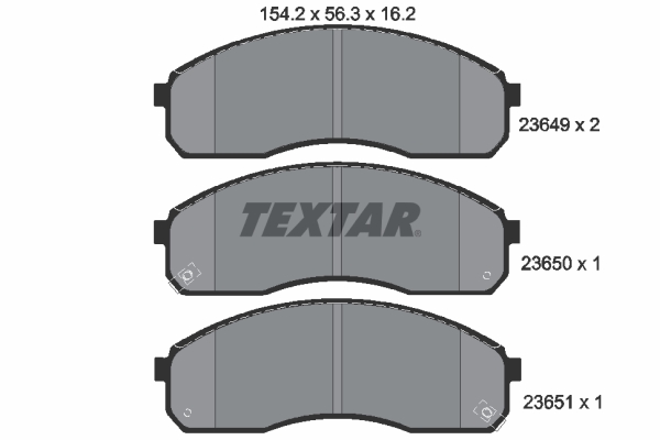 TEXTAR Első fékbetét 2364901_TEXTAR