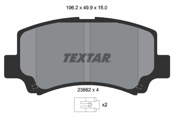 TEXTAR Első fékbetét 2366201_TEXTAR