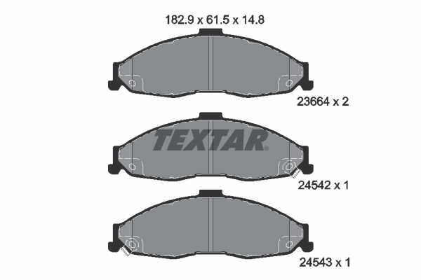 TEXTAR 2366401_TEXTAR Első fékbetét