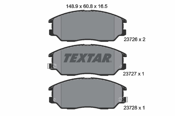 TEXTAR Első fékbetét 2372601_TEXTAR