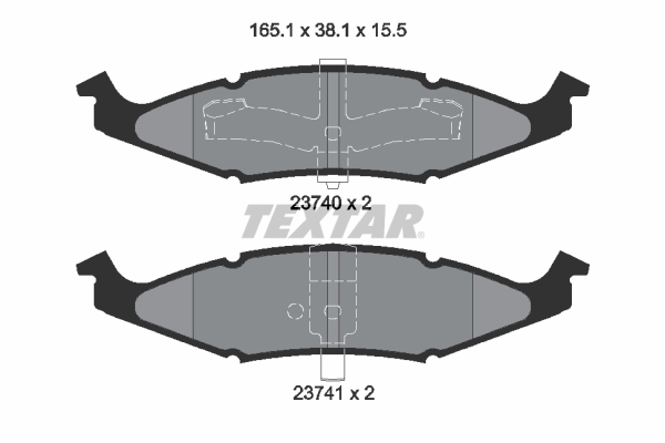 TEXTAR Első fékbetét 2374001_TEXTAR