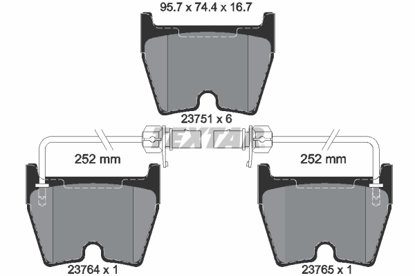 TEXTAR Első fékbetét 2375101_TEXTAR