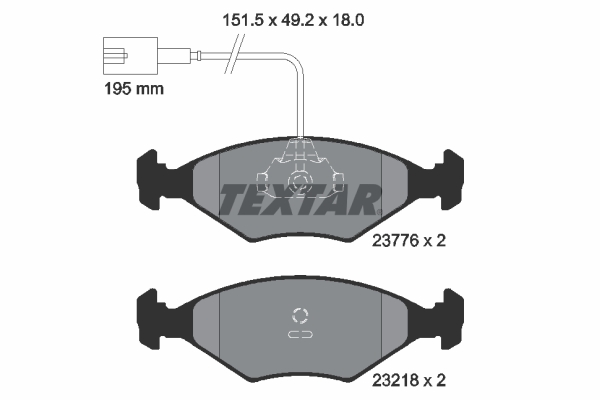 TEXTAR Első fékbetét 2377601_TEXTAR