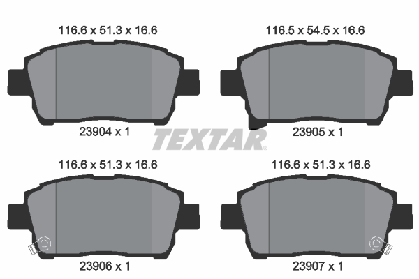 TEXTAR Első fékbetét 2390401_TEXTAR