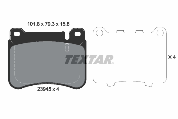 TEXTAR Első fékbetét 2394501_TEXTAR