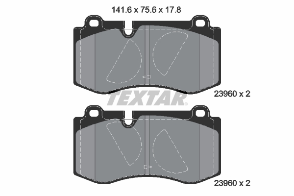 TEXTAR Első fékbetét 2396001_TEXTAR