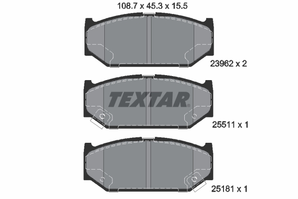 TEXTAR Első fékbetét 2396201_TEXTAR