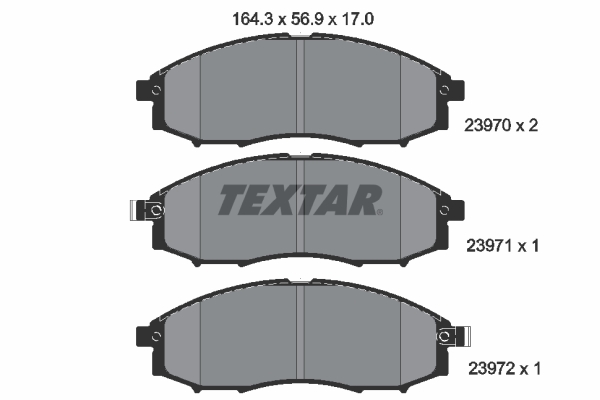 TEXTAR Első fékbetét 2397001_TEXTAR