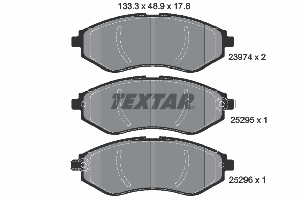 TEXTAR Első fékbetét 2397406_TEXTAR