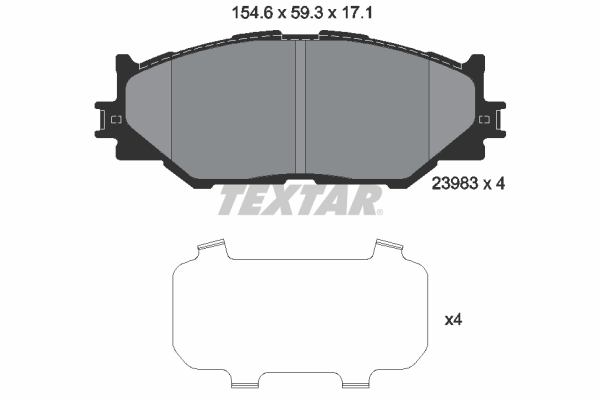 TEXTAR Első fékbetét 2398301_TEXTAR