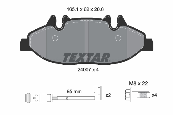 TEXTAR Első fékbetét 2400701_TEXTAR