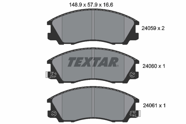 TEXTAR Első fékbetét 2405901_TEXTAR