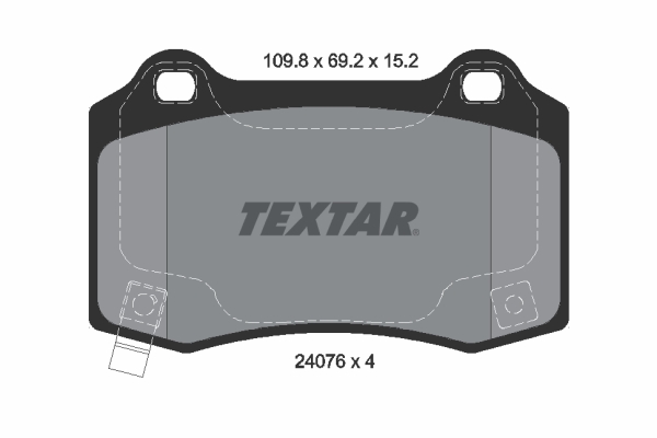 TEXTAR Hátsó fékbetét 2407601_TEXTAR