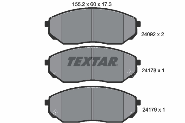 TEXTAR Első fékbetét 2409201_TEXTAR