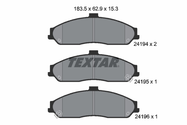 TEXTAR Első fékbetét 2419401_TEXTAR