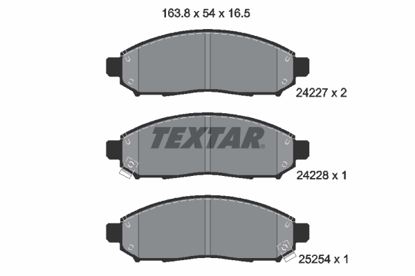 TEXTAR Első fékbetét 2422704_TEXTAR