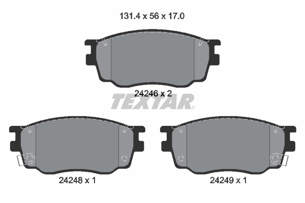 TEXTAR Első fékbetét 2424601_TEXTAR