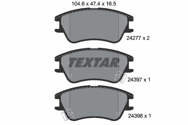 TEXTAR Első fékbetét 2427701_TEXTAR