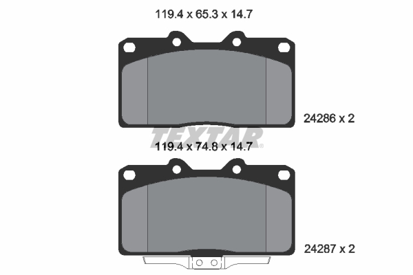 TEXTAR Első fékbetét 2428601_TEXTAR