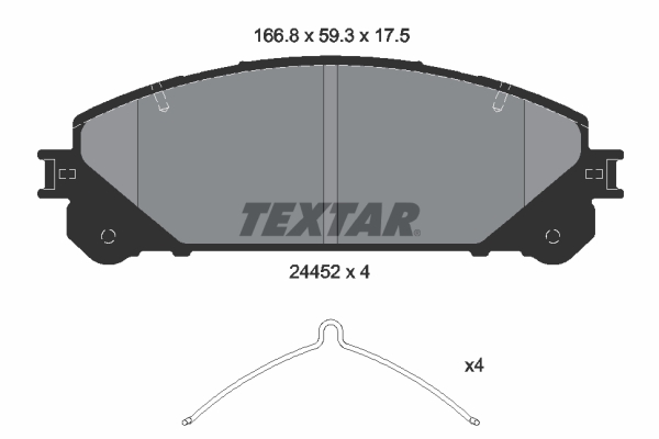 TEXTAR Első fékbetét 2445201_TEXTAR