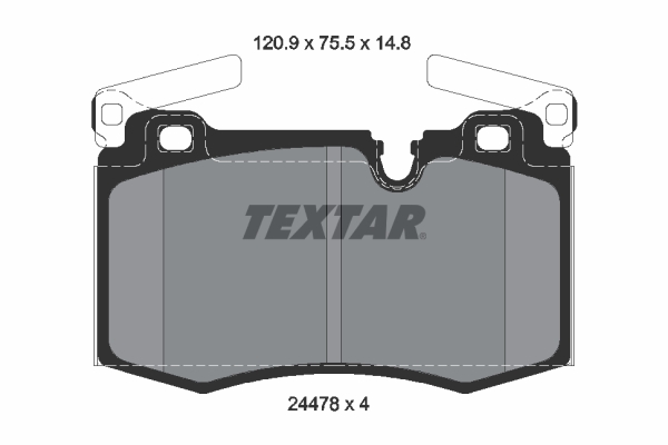 TEXTAR 2447801_TEXTAR Első fékbetét