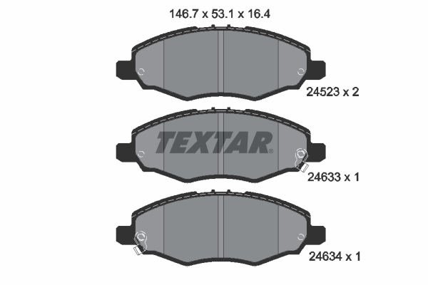 TEXTAR Első fékbetét 2452301_TEXTAR