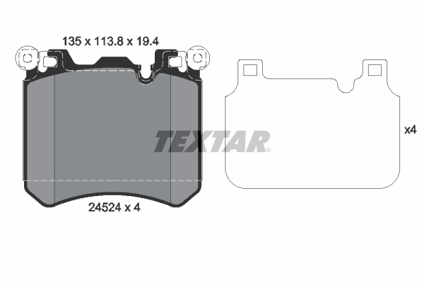 TEXTAR Első fékbetét 2452401_TEXTAR